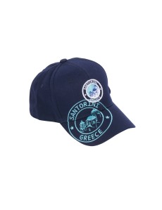Santorini Baseball Cap Stamp– 100% Cotton | Adjustable | Available in Various Designs & Colors