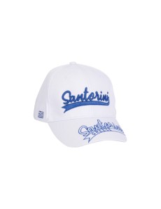 Santorini Baseball Cap with double Embroided logo – 100% Cotton | Adjustable | Available in Various Designs & Colors
