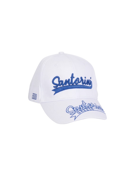 Santorini Baseball Cap with double Embroided logo – 100% Cotton | Adjustable | Available in Various Designs & Colors