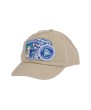 Blue Denim Santorini Baseball Cap with Colorful Tourist Patches – 100% Cotton | Adjustable | Available in Various Designs & Colors