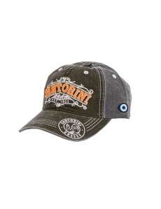 Santorini Greece Vintage Red Embroidered Baseball Cap with Evil Eye Detail– 100% Cotton | Adjustable | Available in Various Designs & Colors