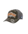 Santorini Greece Vintage Red Embroidered Baseball Cap with Evil Eye Detail– 100% Cotton | Adjustable | Available in Various Designs & Colors