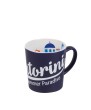 Santorini Summer Paradise Church Ceramic Mug – Available in Blue & White
